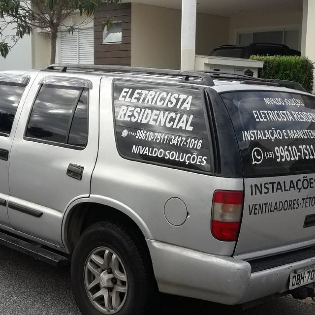 Carro do eletricista residencial